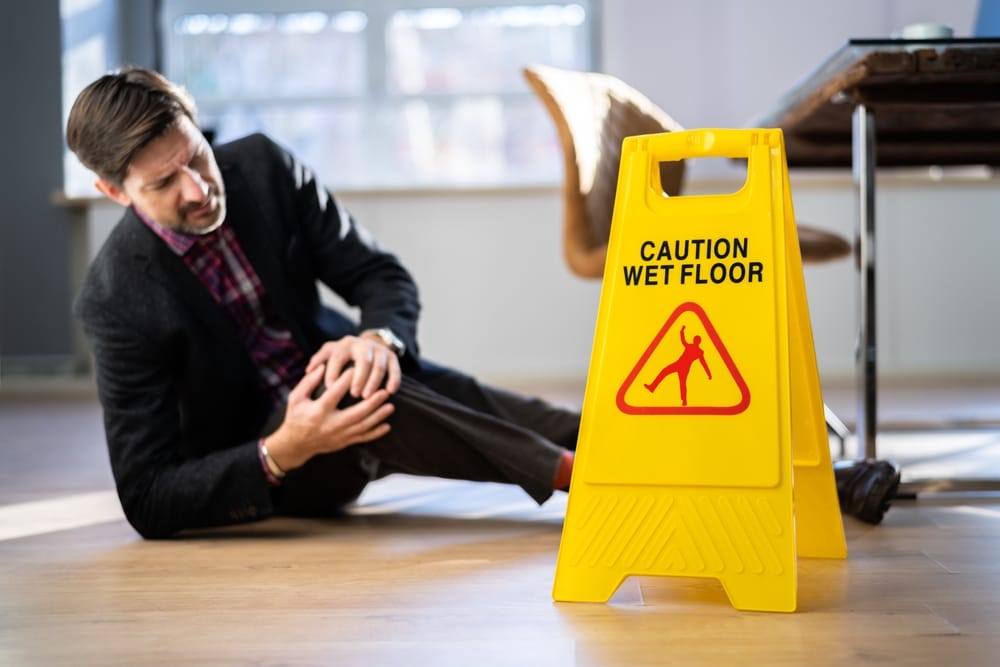 How fault is established in a slip and fall accident.